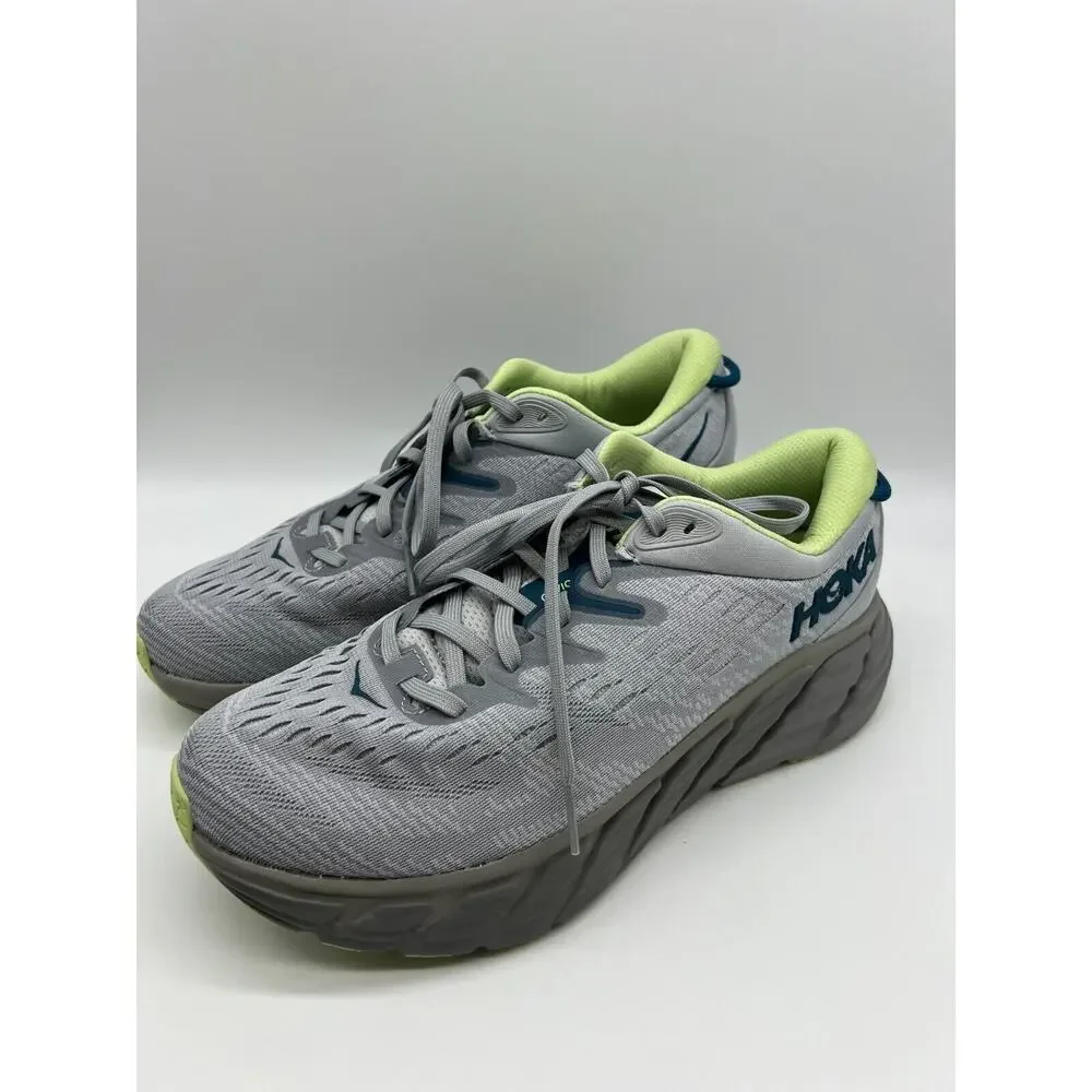Hoka One One Mens Gaviota 4 Running Shoes Grey 1123189 HMBT Size 9.5D
